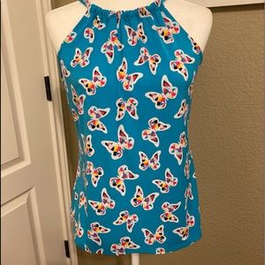 Kaari Blue Halter Neck Top Size XS